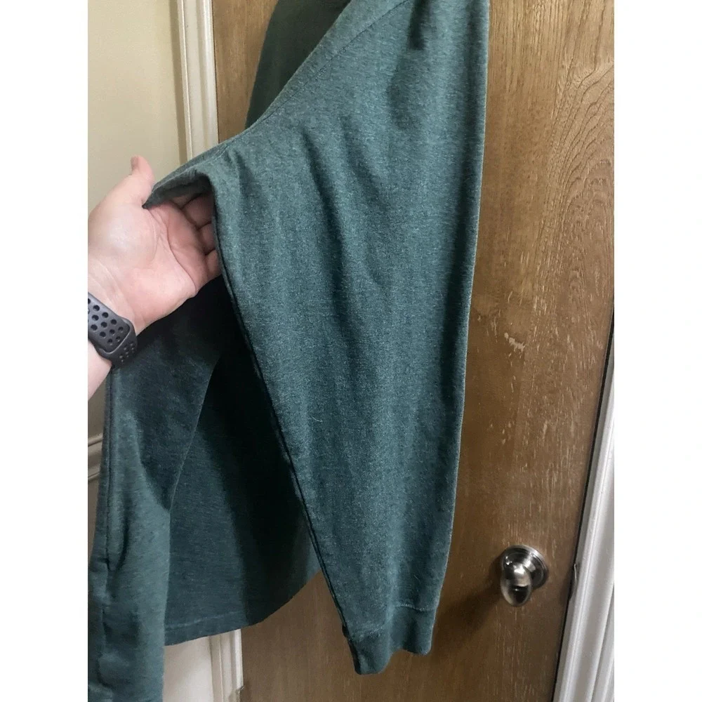 Carhartt Long Sleeve Work Shirt Mens Loose Fit Green Long Sleeve Pocket Sz 2XL